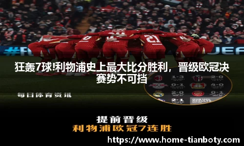 狂轰7球!利物浦史上最大比分胜利，晋级欧冠决赛势不可挡